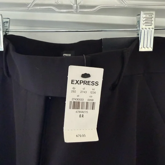 Express Women's size 6R editor relaxed mid rise trousers. NWT - Picture 3 of 9